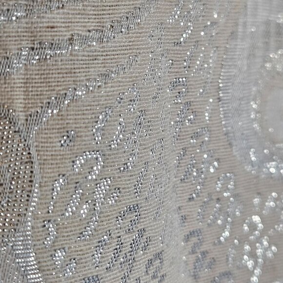 VTG Banana Republic Metallic 12 Mini Skirt Brocade Art core Holiday Glam - Picture 7 of 16